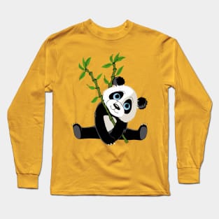 Cute Baby Panda Long Sleeve T-Shirt